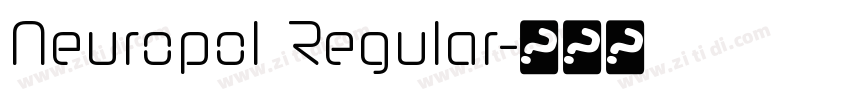 Neuropol Regular字体转换